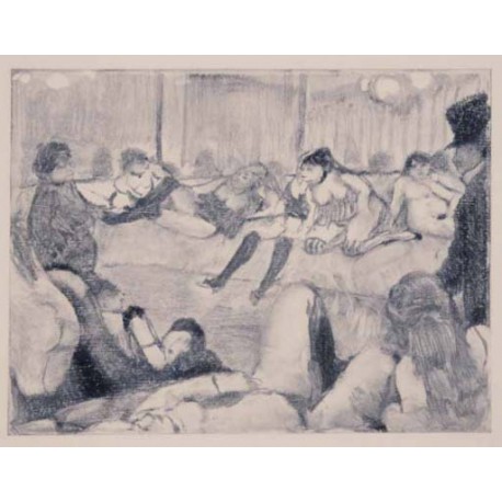 AU SALON (LA MAISON TELLIER) , DEGAS Edgar ( d'aprés ) (1834-1917)