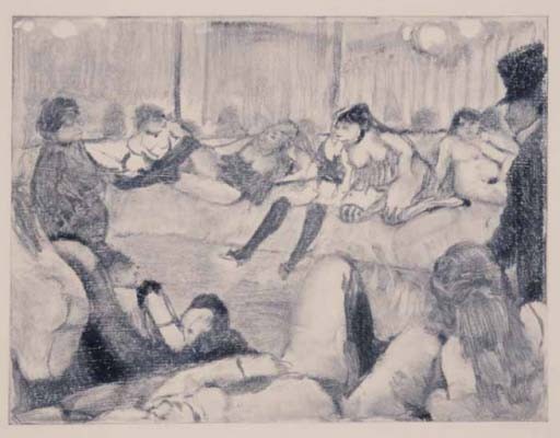 AU SALON (LA MAISON TELLIER) , DEGAS Edgar ( d'aprés ) (1834-1917)