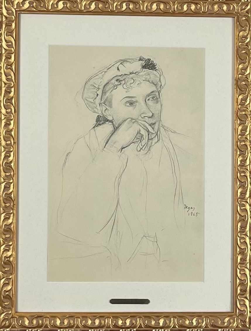 FEMME PENSIVE , DEGAS Edgar ( d'aprés ) (1834-1917)