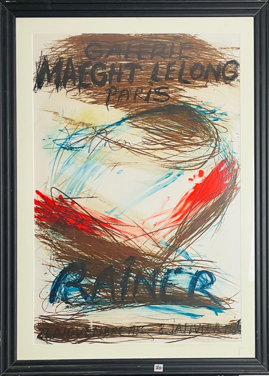 COMPOSITION - RAINER Arnulf (1929 - ) - Lithographie