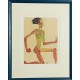 COUREUR NU - SCHIELE Egon (1890 - 1918) - Lithographie