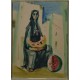 FEMME A LA PASTEQUE - COLLOMB Paul (1921 - ) - Aquarelle