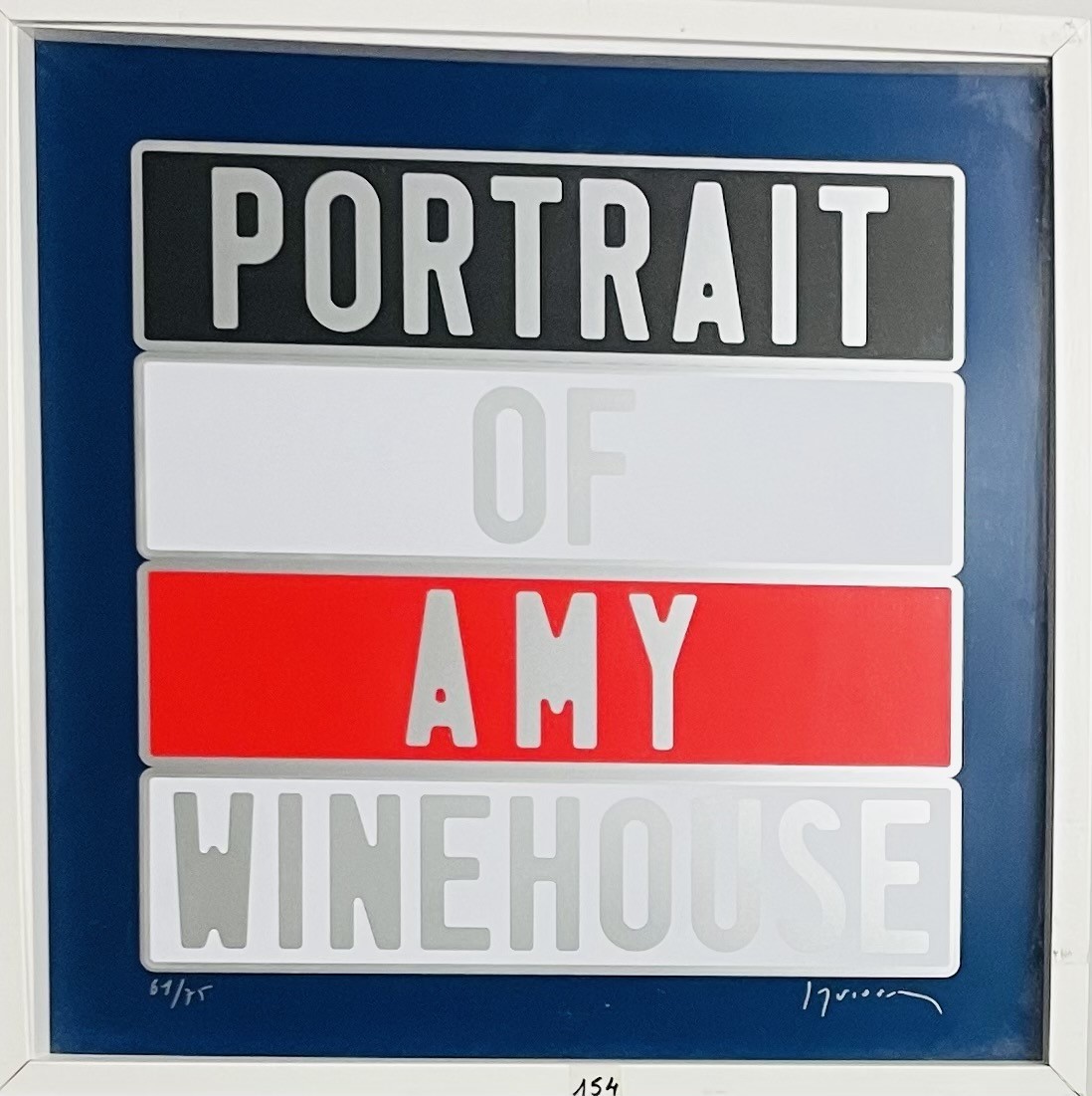 Portrait of AMY WINEHOUSE - DUCORROY Joël (1955- ) - Sérigraphie