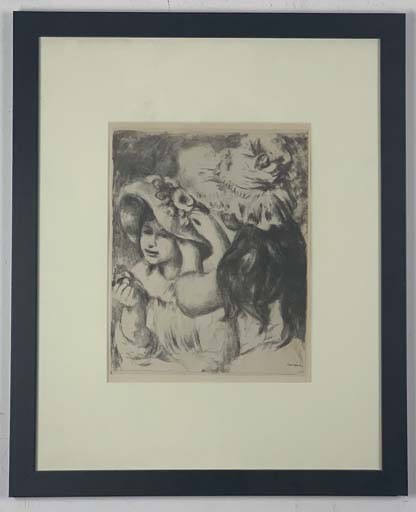 LE CHAPEAU EPINGLE - RENOIR Pierre-Auguste (d'après) (1841 - 1919) - Lithographie