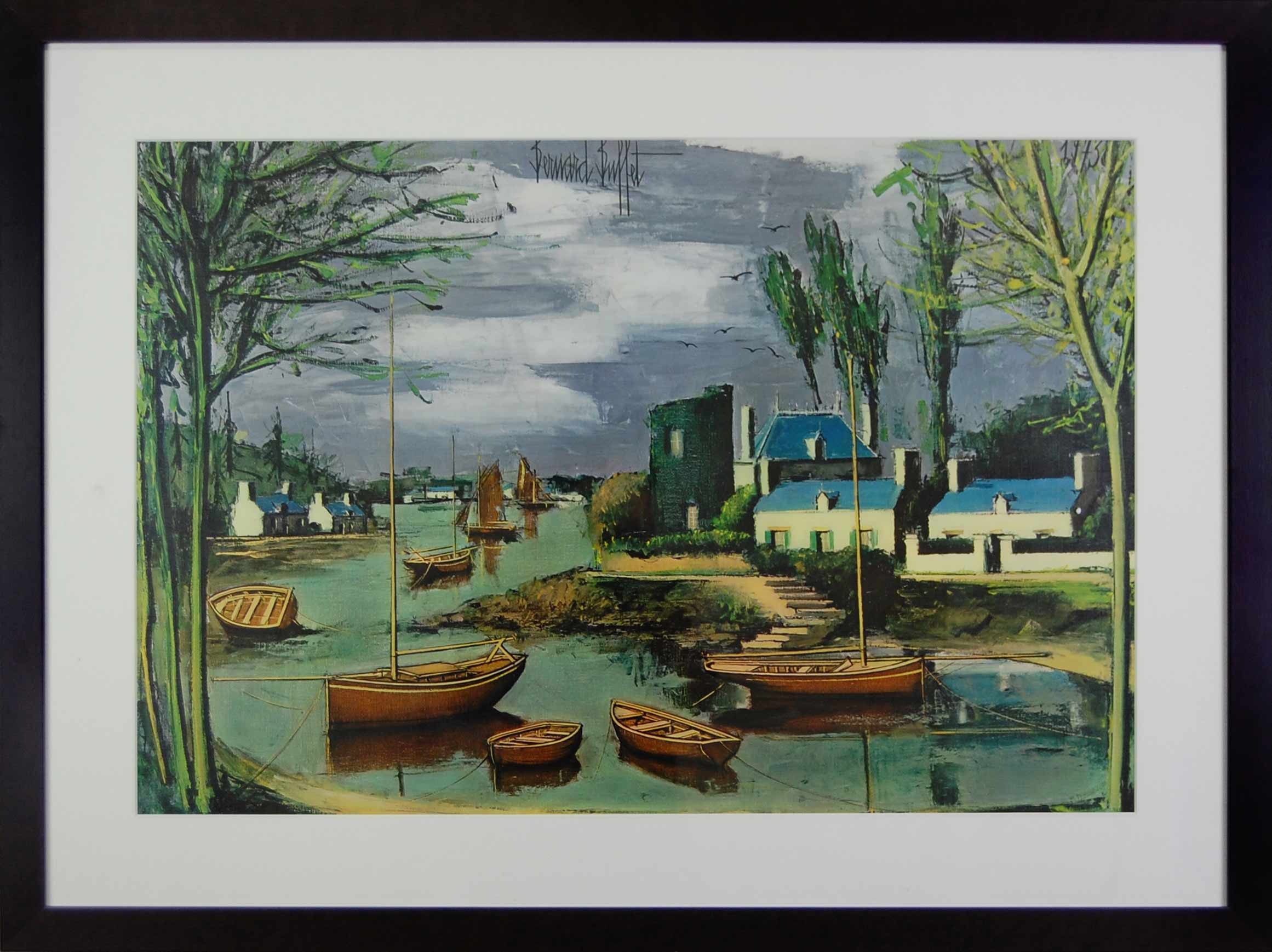 MAREE BASSE EN BRETAGNE - BUFFET Bernard (d’après ) (1928 - 1999) - Estampe