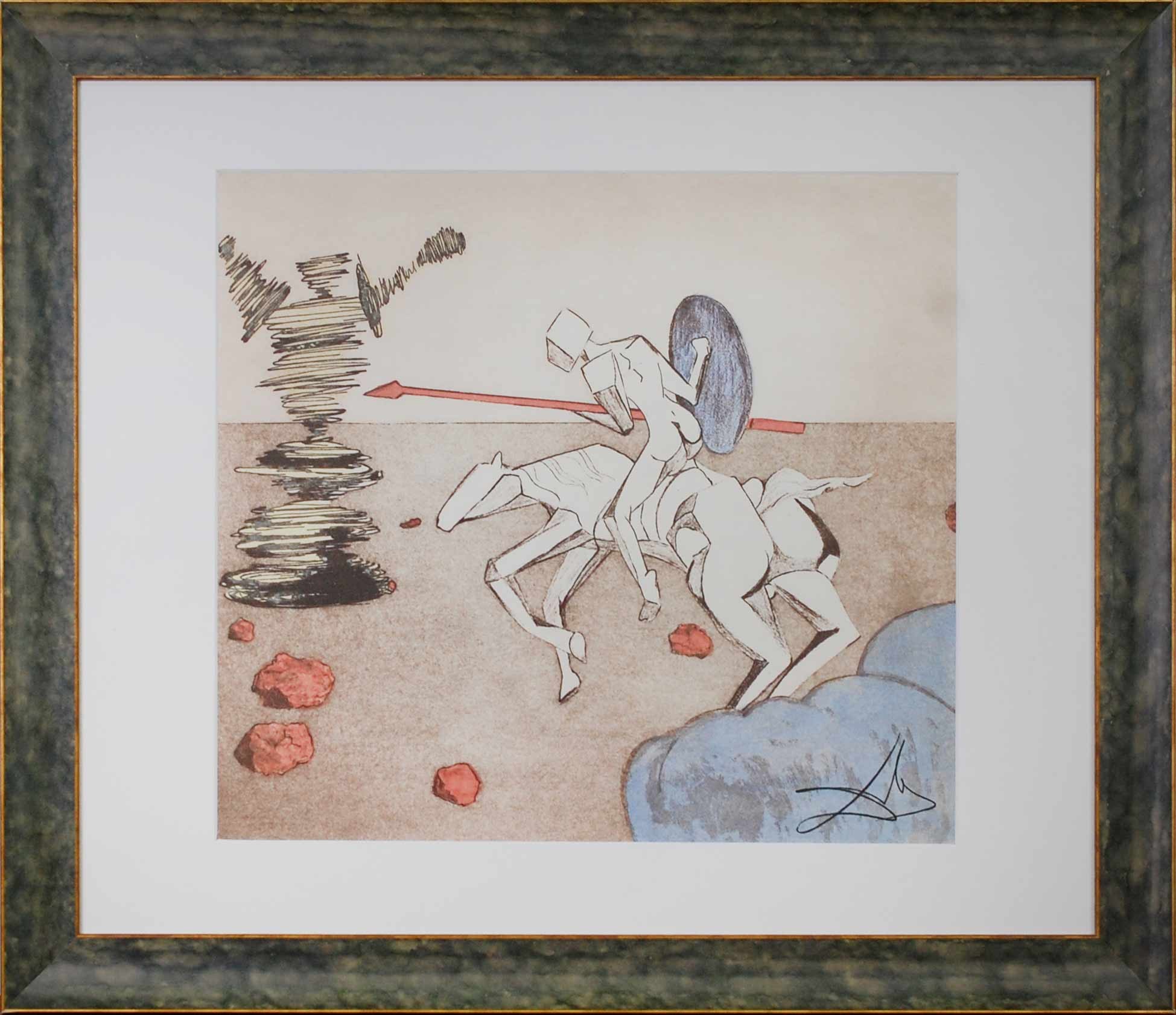 LA BATAILLE - DALI Salvador ( d’après) (1904 - 1989) - Gravure