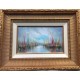 L'ENTREE DU PORT - MAFONSO Virgile (1965-) - Huile sur panneau