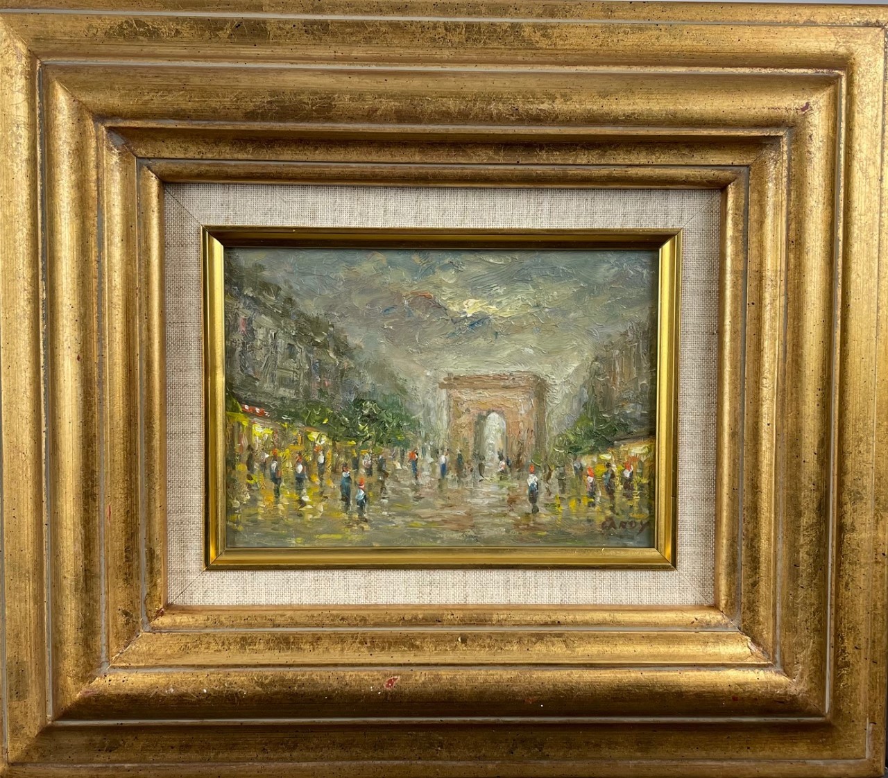 L'ARC DE TRIOMPHE - GARDY Claude (1949 - ) - Huile sur panneau