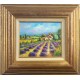 CHAMP DE LAVANDES - GHESQUIERE Christophe (1968-) - Huile sur toile
