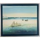 LA PLAGE - ILARDI Joseph (XX ème siècle) - Huile sur toile