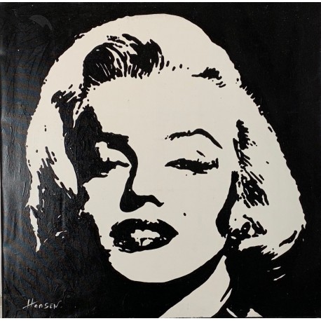 MARILYN MONROE - HANSSEN Léo - Huile sur toile