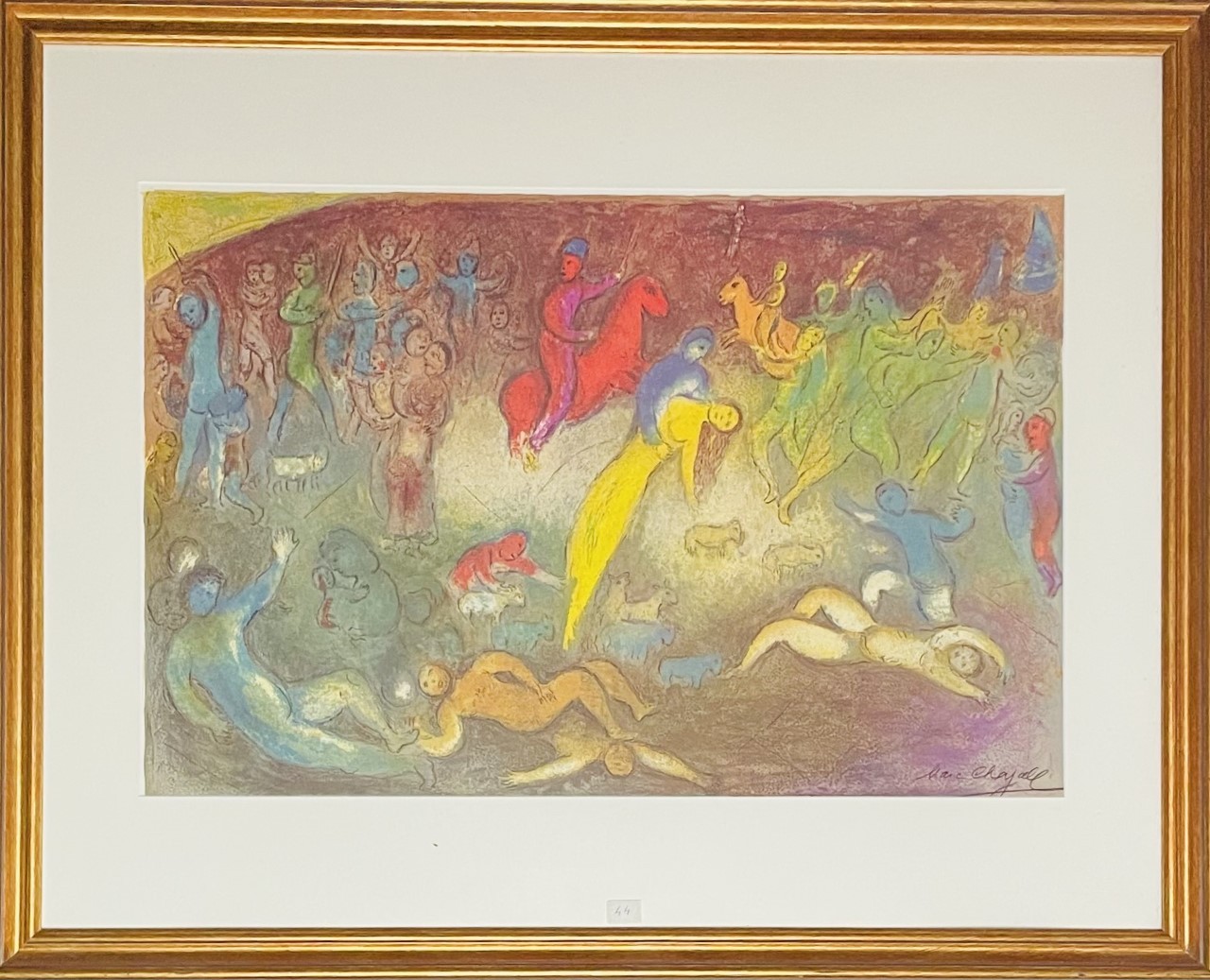 LA CHEVAUCHEE - CHAGALL Marc (d’après ) (1887 - 1985) - Lithographie