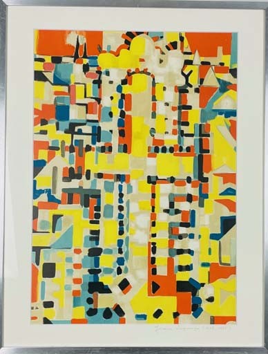 COMPOSITION - LAGRANGE Jacques (1917 - ) - Lithographie