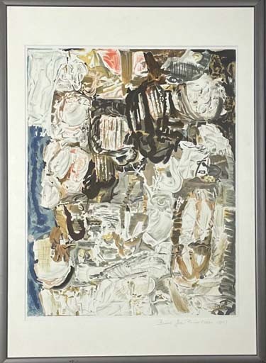 COMPOSITION - RISOS Jean-Pierre (1934-1992) - Lithographie