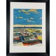 BARQUES ECHOUEES - GENIS René (1922-2004) - Lithographie