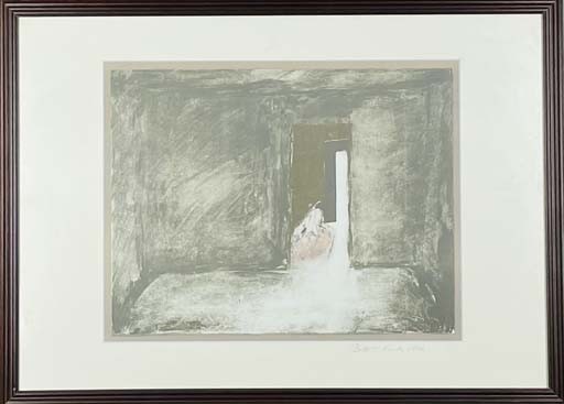 INTERIEUR - BOTTET Nicole (1942- ) - Lithographie