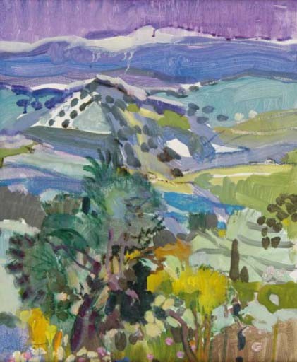 LA GARRIGUE - GRISOT Pierre (1911 - 1995) - Huile sur toile