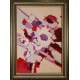 COMPOSITION FLEURIE - DEMAGNY Marcel (1949 - ) - Huile sur toile