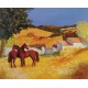 LES DEUX CHEVAUX - POIRIER Ray (1938 - ) - Huile sur toile