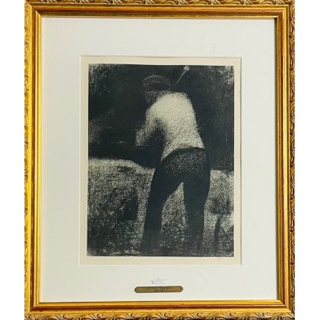 LE CASSEUR DE PIERRES (1882-1883) - SEURAT Georges (1859 - 1891) - Héliogravure