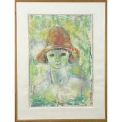 JEUNE FEMME AU CHAPEAU