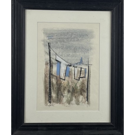 LINGE AU SOLEIL - LAPORTE Georges (1926 - 2000) - Lithographie