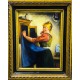 JEUNE FEMME AU TABLEAU - LENARD Kocsis (1958-) - Huile sur panneau