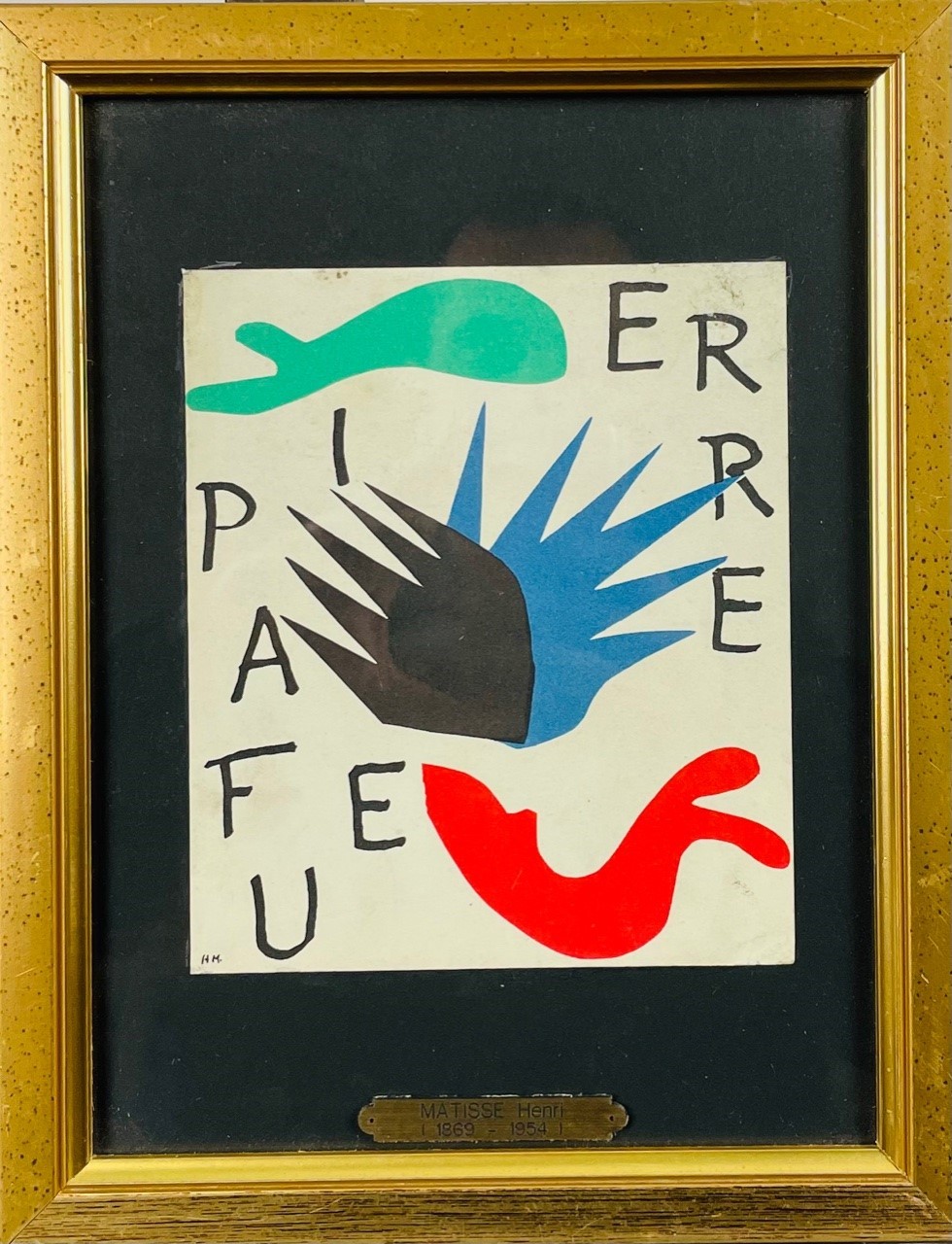 PIERRE À FEU - MATISSE Henri ( d'aprés ) (1869 - 1954) - Lithographie