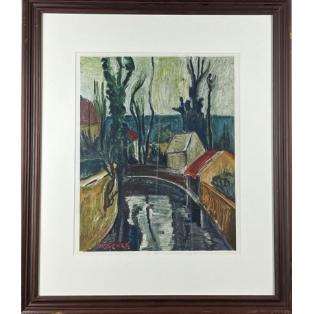 LE PONT - KISCHKA Isis (1908 - 1974) - Lithographie