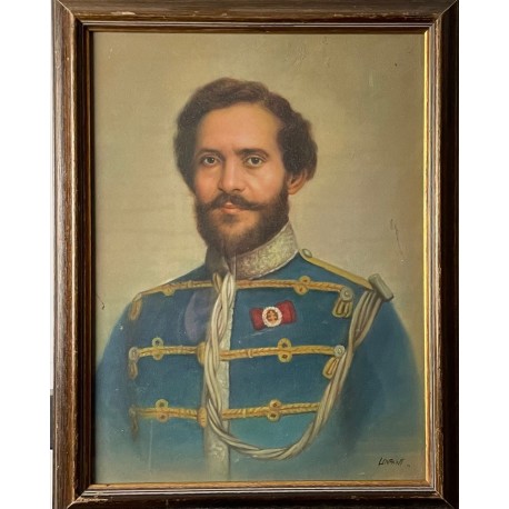 PORTRAIT D’OFFICIER - ECOLE MODERNE (XXème siècle) - Estampe
