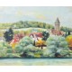 VETHEUIL DANS LE VEXIN - RAFFLEWSKI Rolf (1943 - ) - Huile sur toile