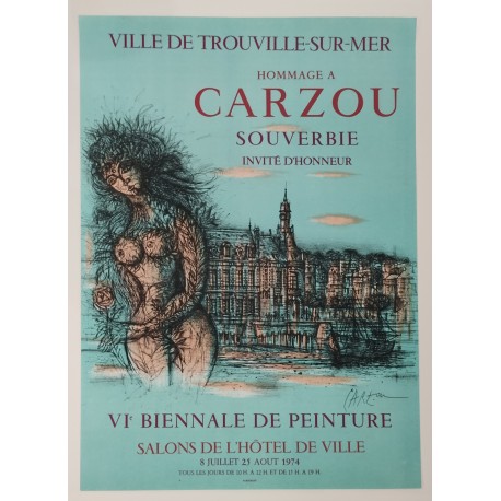 TROUVILLE-SUR-MER - CARZOU Jean (1907 - 2000) - Affiche
