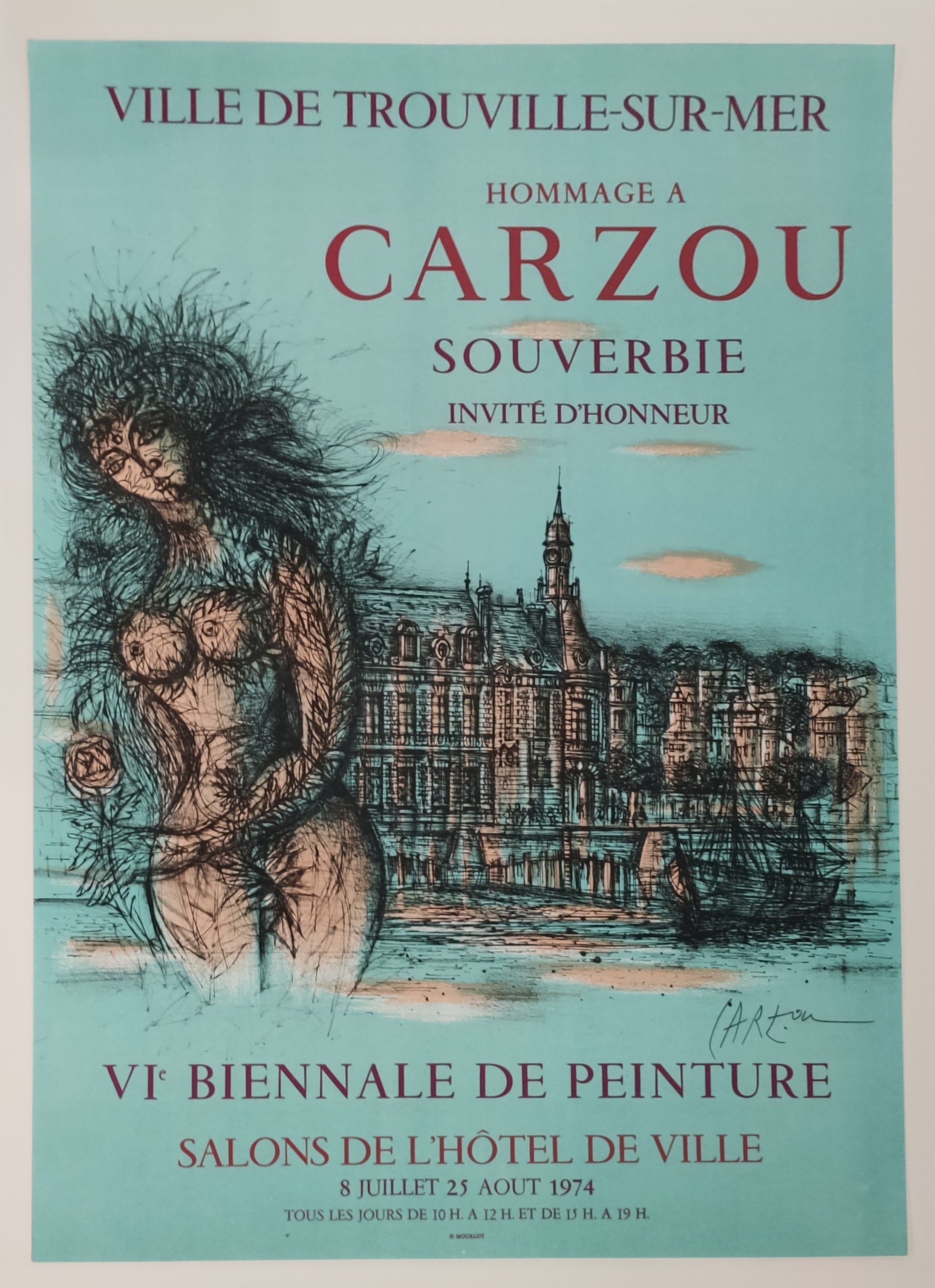 TROUVILLE-SUR-MER - CARZOU Jean (1907 - 2000) - Affiche