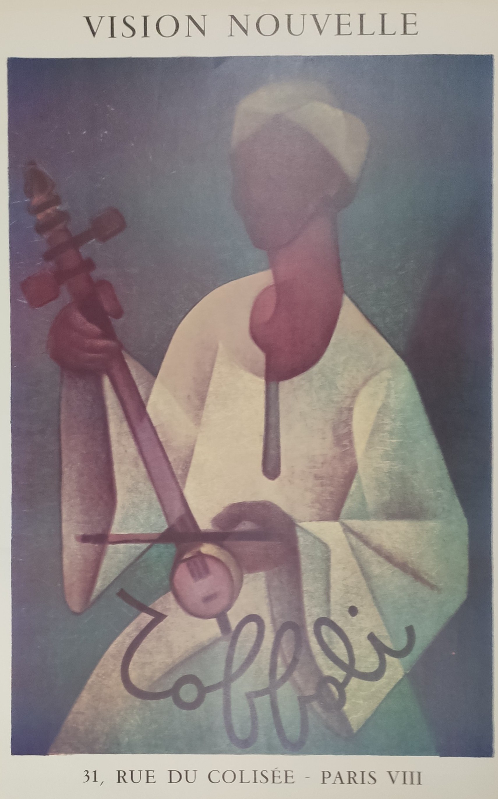 CHANTEUR AFRICAIN - TOFFOLI Louis (1907 - 1999) - Affiche