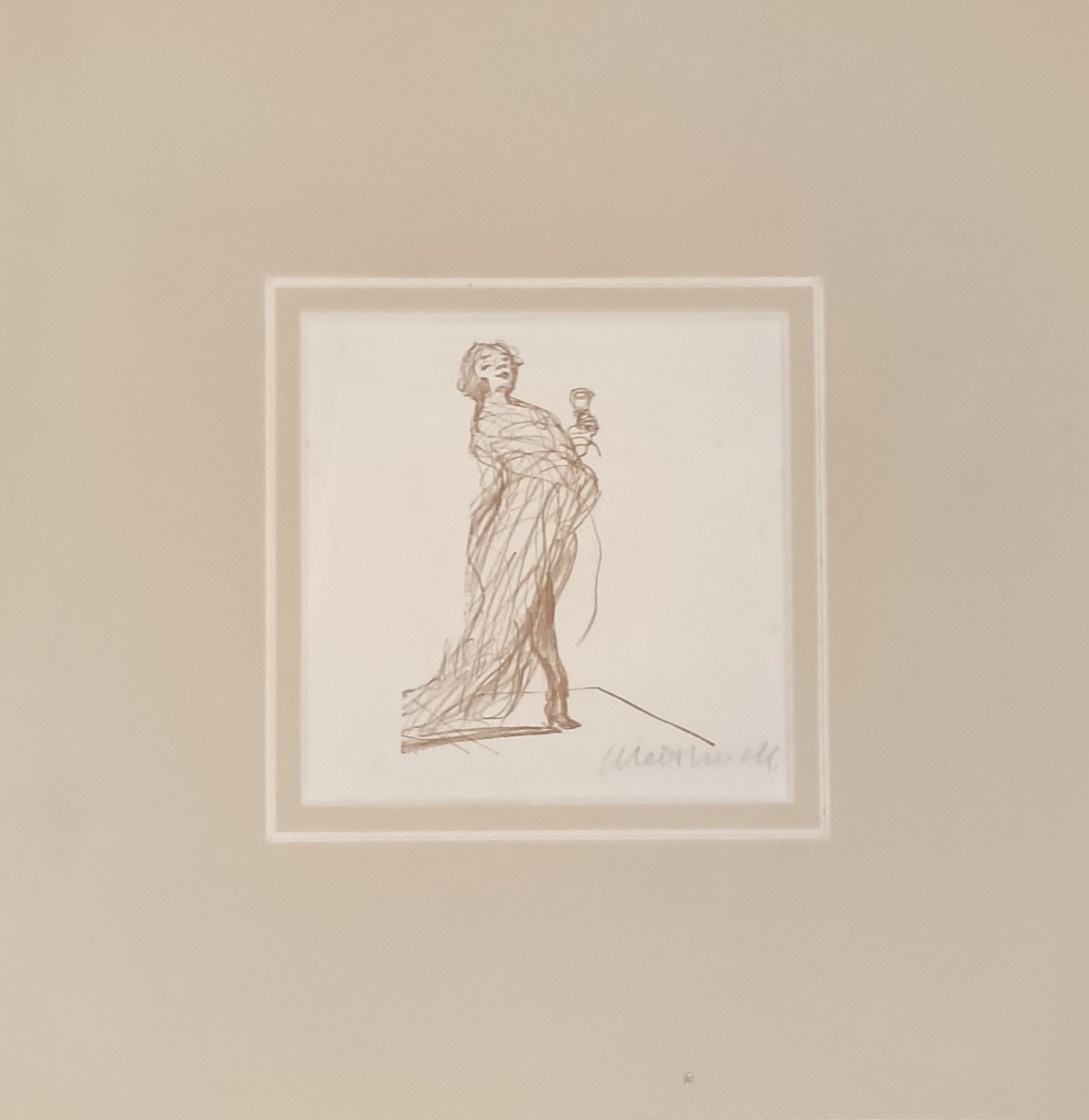 DAME TRINQUANT - WEISBUCH Claude (1927 - ) - Lithographie