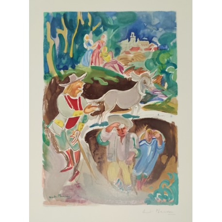 LE BERGER - PLANSON André (1898 - 1981) - Lithographie