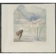 SEUL SUR LA LAGUNE - DOMERGUE Jean-Gabriel (D'après) (1889 - 1962) - Lithographie