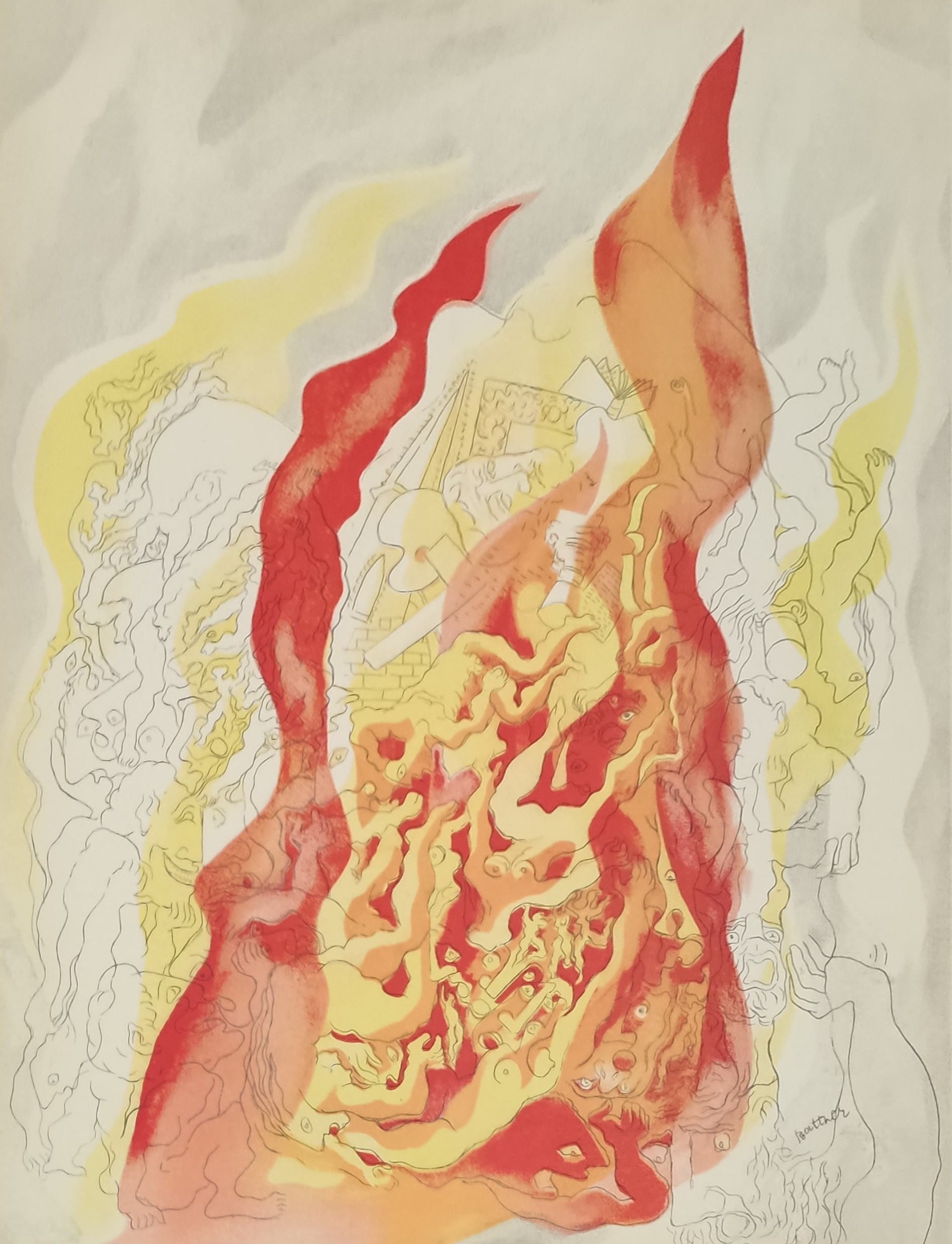 COMPOSITION - RATTNER Abraham (1895 - 1978) - Lithographie
