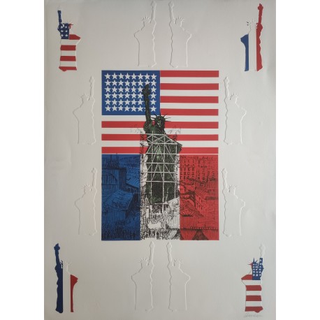 LA LIBERTE - BRUVERE Inga - Lithographie