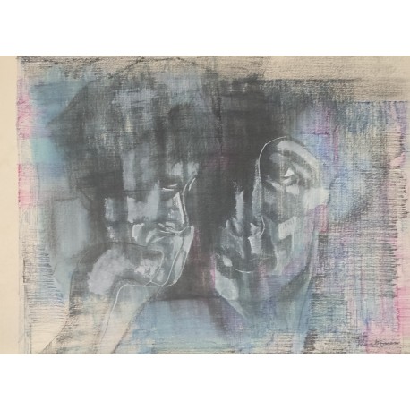 DEUX VISAGES - ARMASU Irina Silvia (1992 - ) - Aquarelle