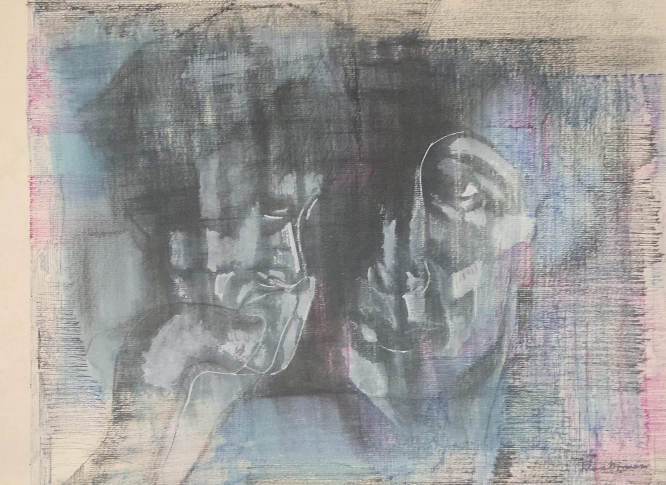 DEUX VISAGES - ARMASU Irina Silvia (1992 - ) - Aquarelle