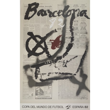 COPA DEL MUNDO DE FUTBOL - ESPANA 82 - TAPIES Antoni (1923 - 2012) - Lithographie