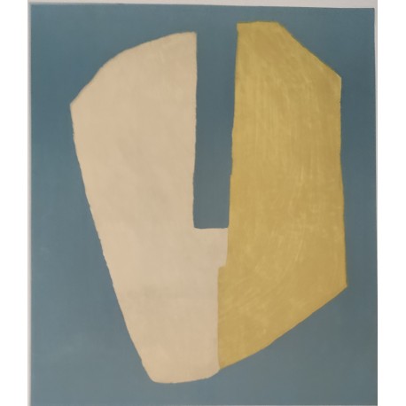 COMPOSITION TRICOLORE - POLIAKOFF Serge (1900 - 1969) - Lithographie