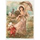 LA CUEILLETTE D’UN BOUQUET - LALANDE Jacques (1921 - ) - Lithographie
