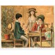 LES JOUEURS D’ECHECSNN - LALANDE Jacques (1921 - ) - Lithographie
