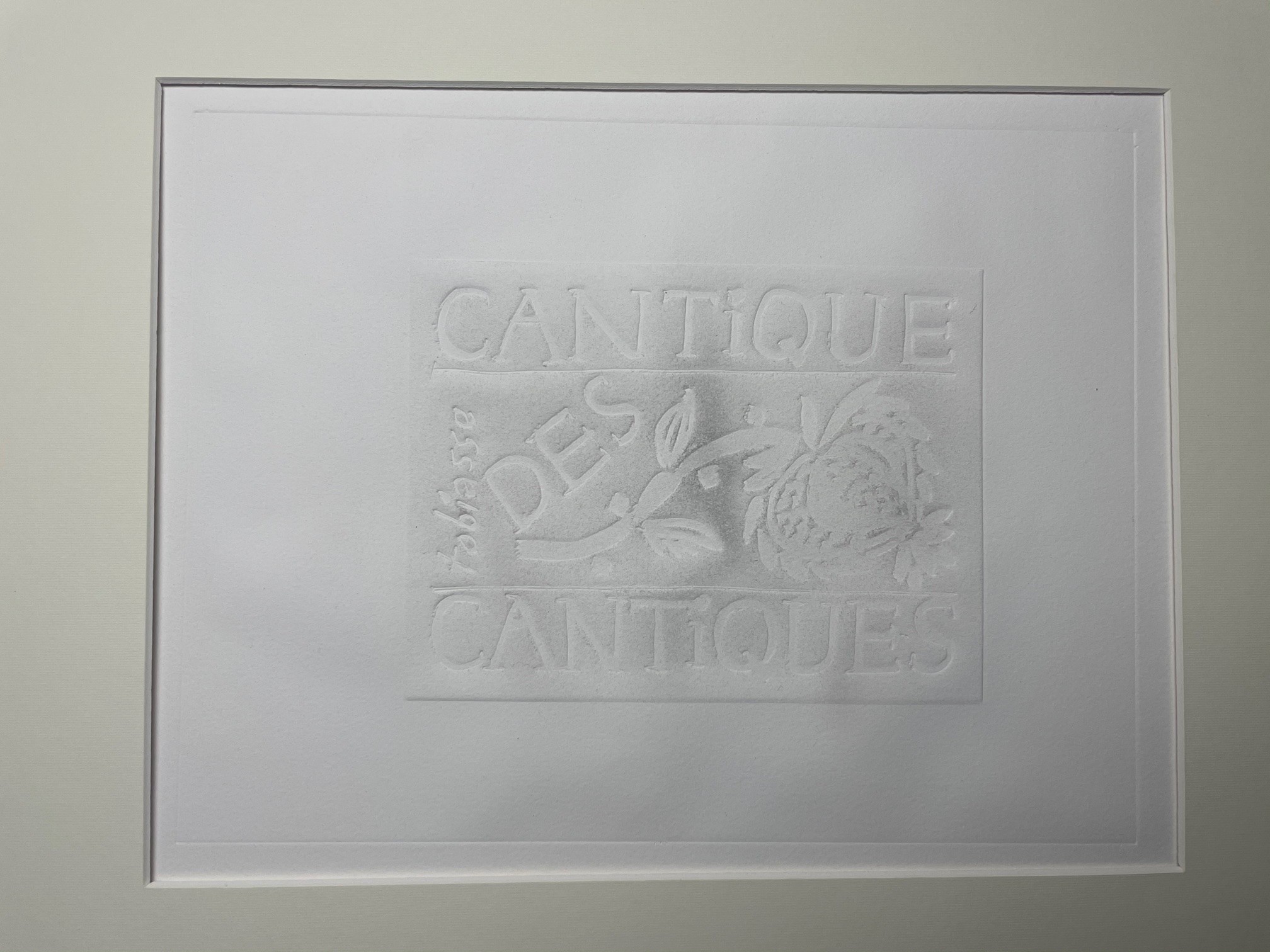 CANTIQUE DES CANTIQUES - TOBIASSE Théo (1927 - 2012) - Gravure