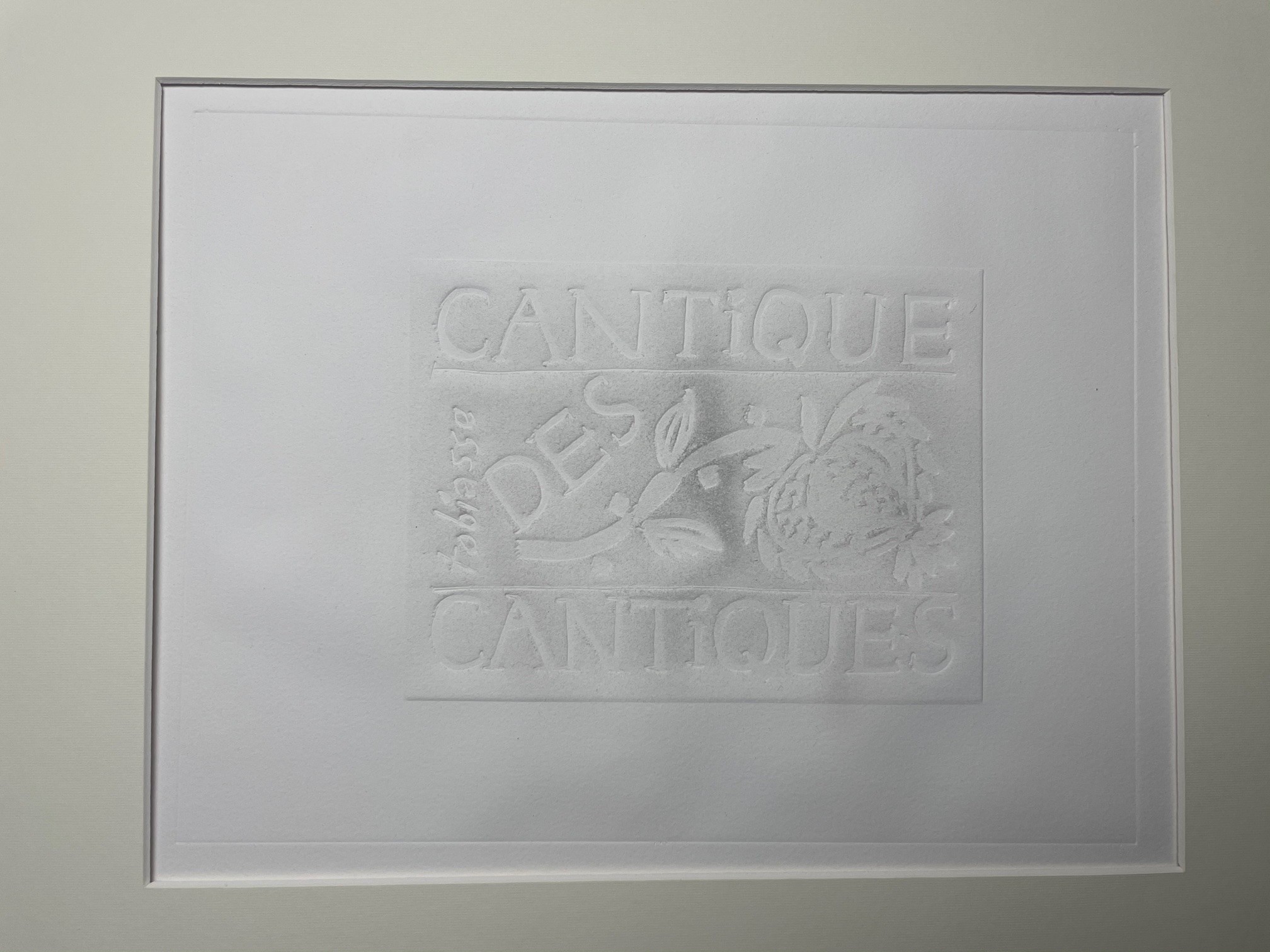 CANTIQUE DES CANTIQUES - TOBIASSE Théo (1927 - 2012) - Gravure