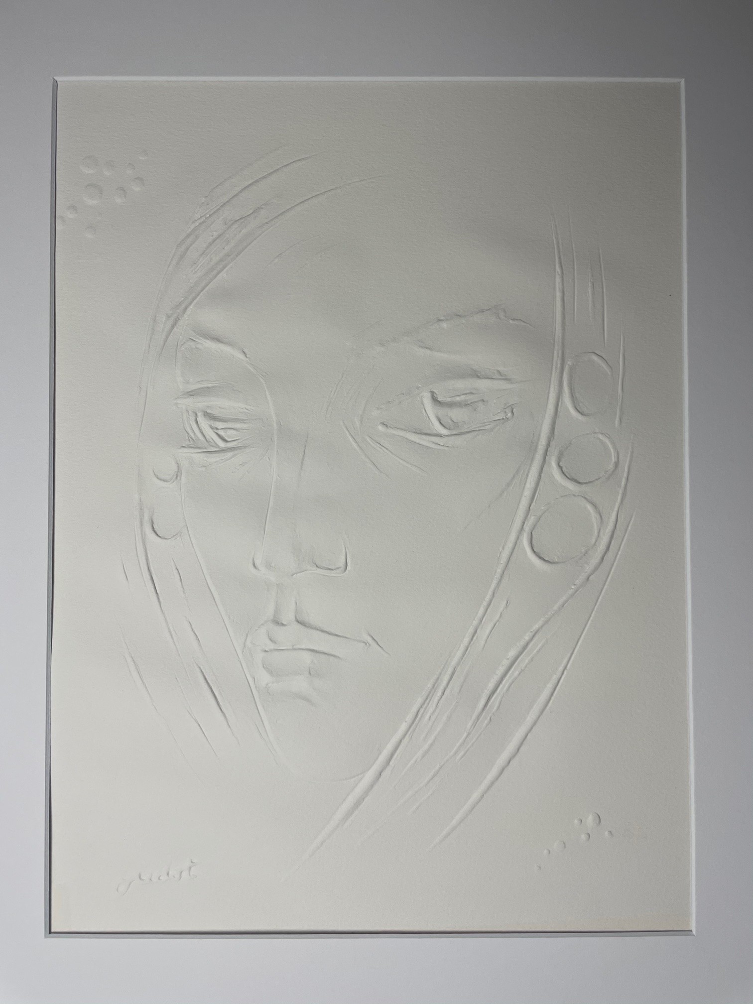 FEMME AU VOILE - ECOLE MODERNE (XXème siècle) - Gravure