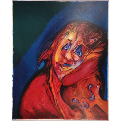 LE VIOLONISTE - PARSUS Pierre (1921- ) - Lithographie
