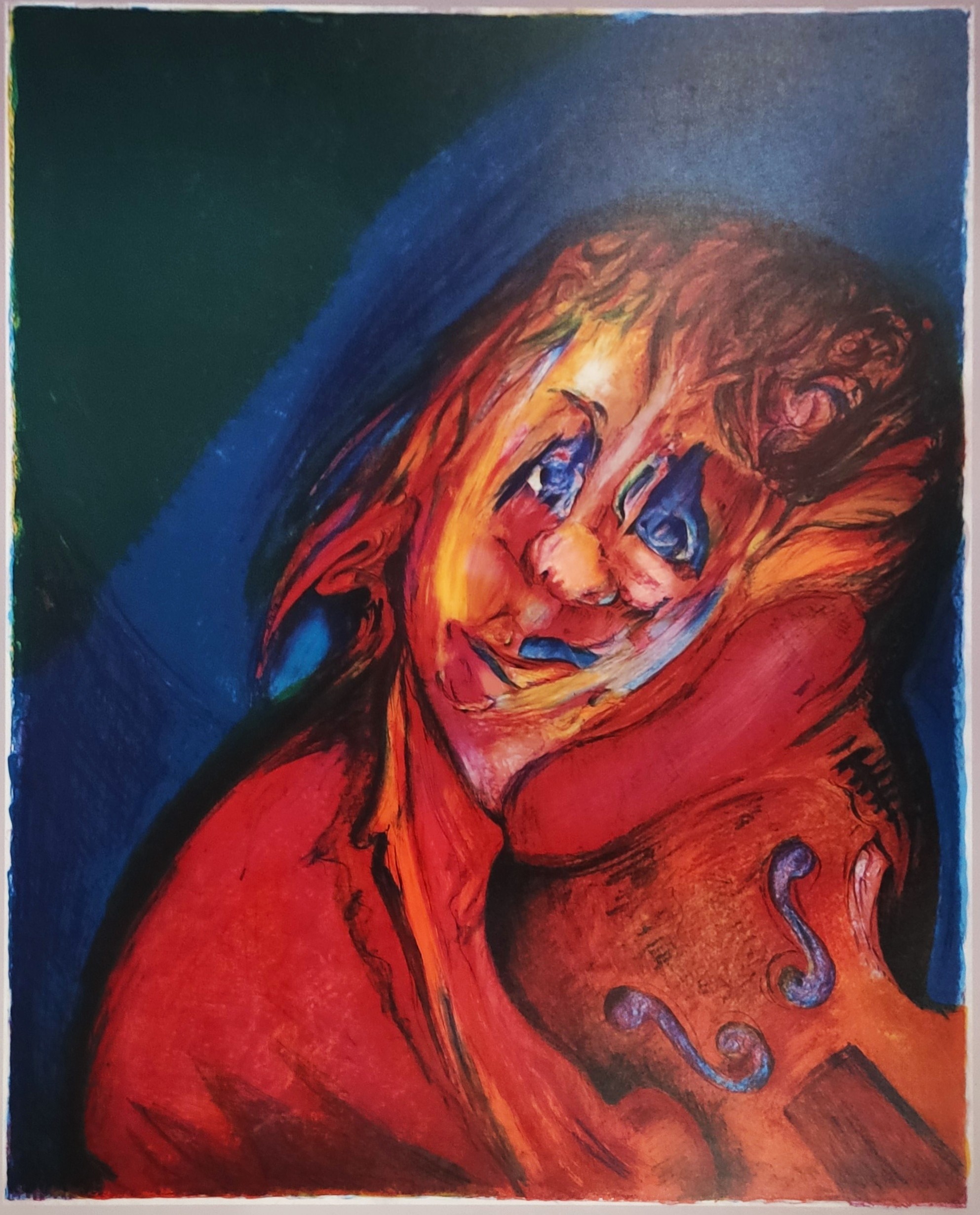 LE VIOLONISTE - PARSUS Pierre (1921- ) - Lithographie